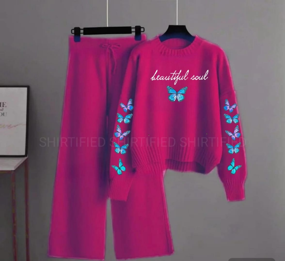 shocking pink tracksuit always and forever butterfly