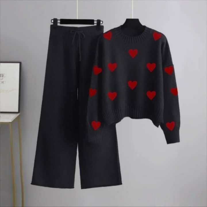 black tracksuit (red hearts)