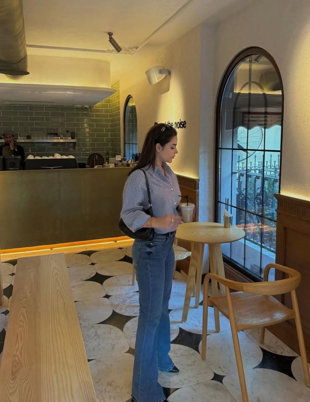 Striped Shirt button down shirt with flapper trouser