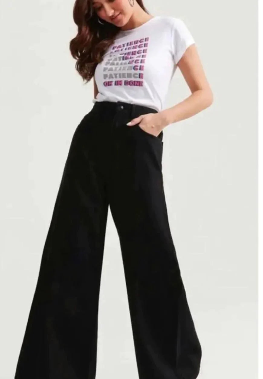 Black Wide Leg Jeans