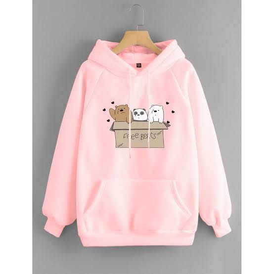 Baby Pink Hoodie free bears