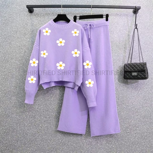 Purple floral Co-set