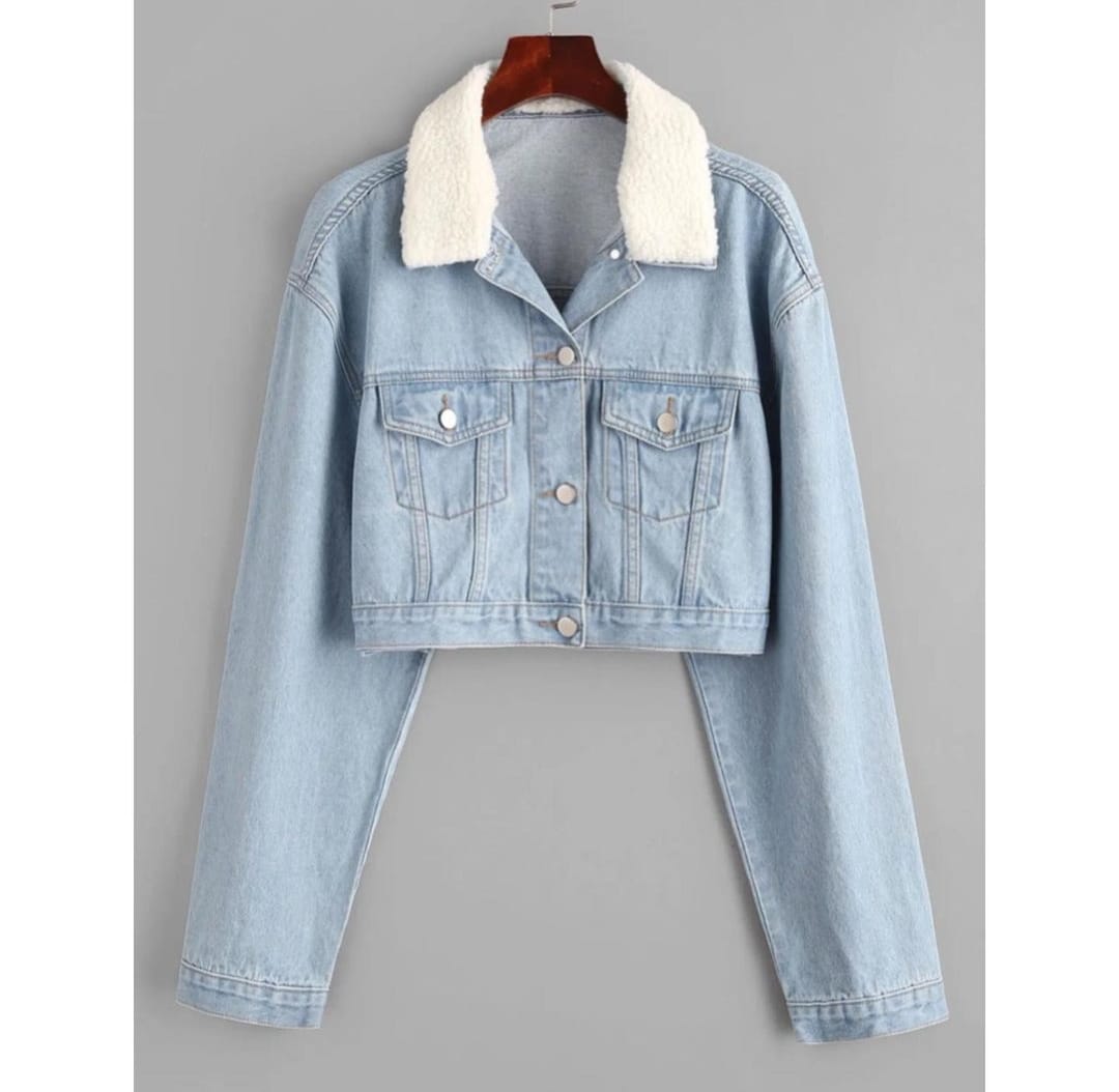 Fur Collared Denim Jacket