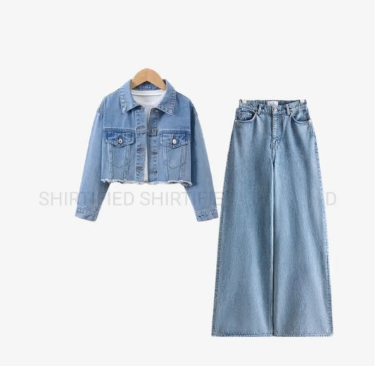 Light Washed Denim Co-set