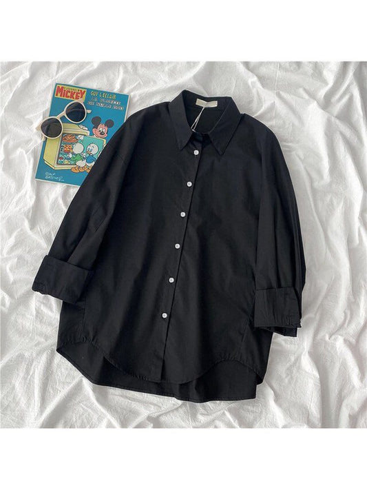 black button down shirt