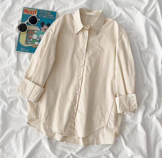 skin button down shirt