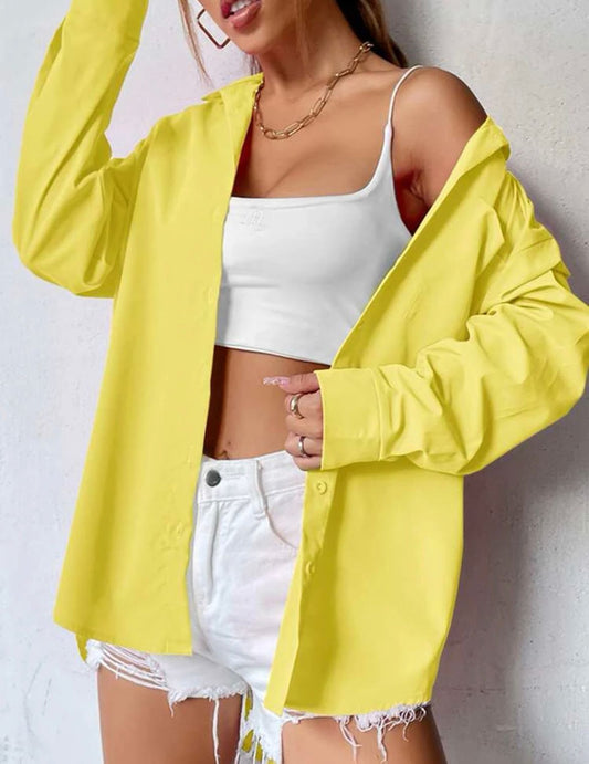 lemon button down shirt