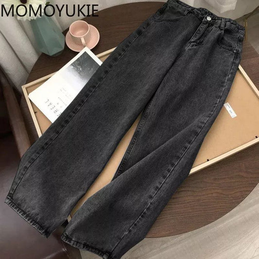 black wide leg jeans