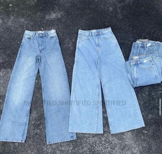 wide leg jeans