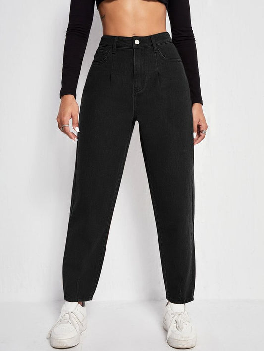 black mom jeans