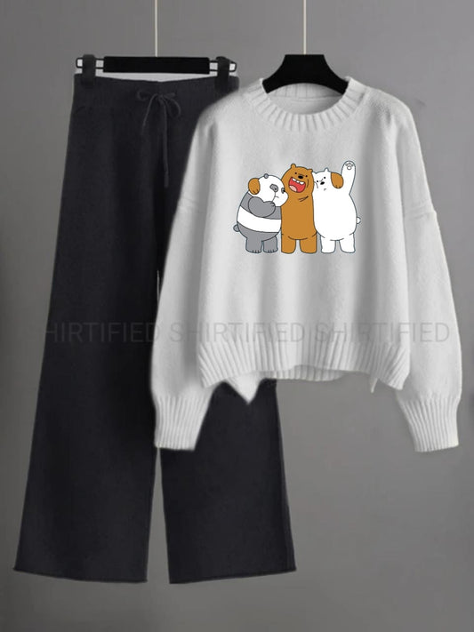 SWEAT SHIRT WITH FLAPPER