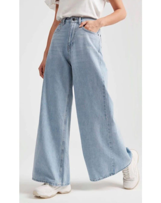 light blue baggy jeans