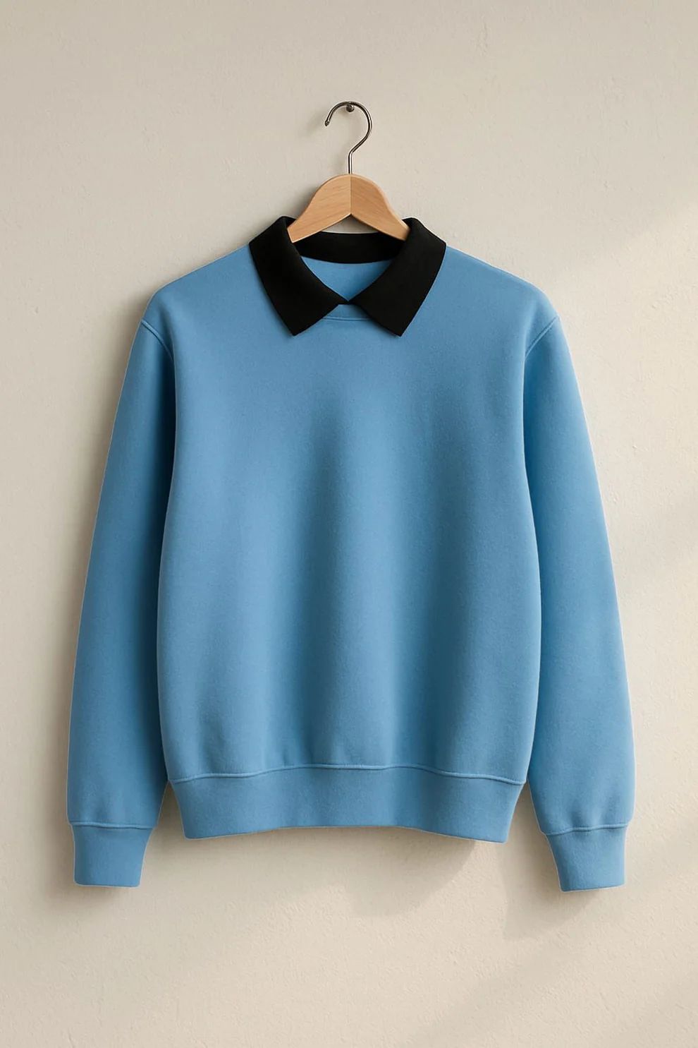 Collared Sweatshirt (with black collar)