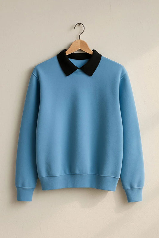 Collared Sweatshirt (with black collar)