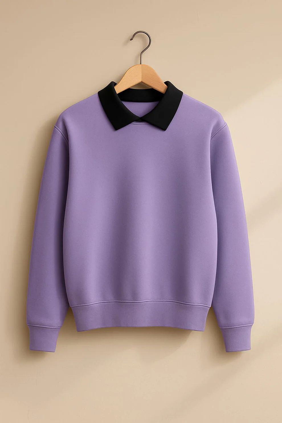 Collared Sweatshirt (with black collar)