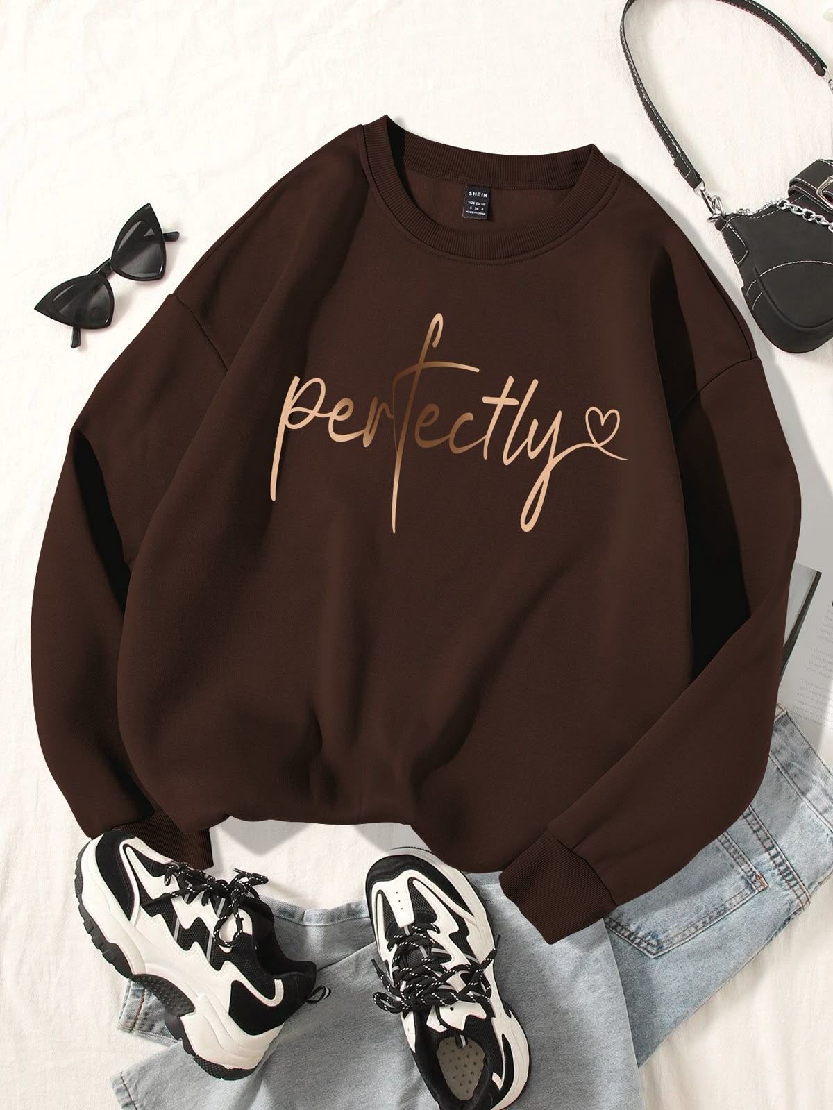 brown sweatshirt Perfectly