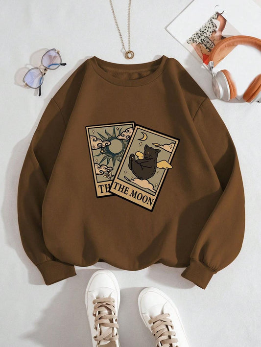 brown SweatShirt moon