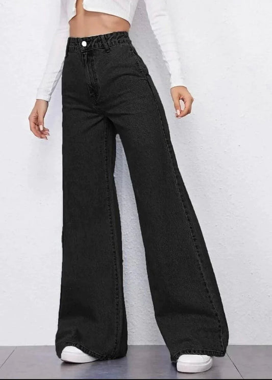 Black Wide Leg Jeans