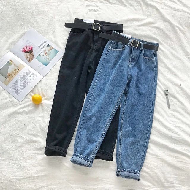 Dark Washed Mom Jeans