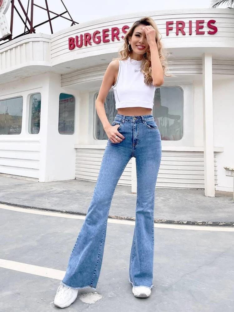 Light Washed Bell Bottom jeans