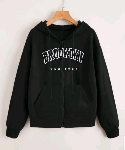 Black Brooklyn Zipper