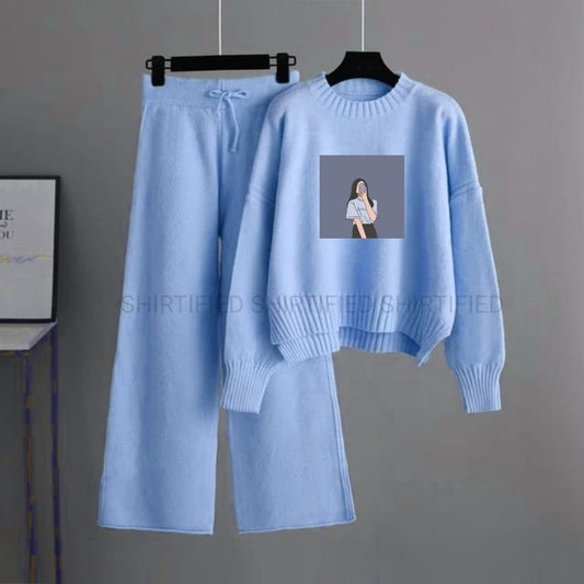 skyblue selfie girl tracksuit