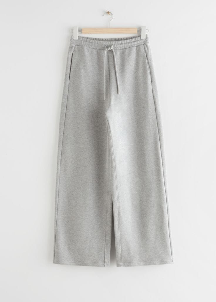 Grey Wide Leg Trouser