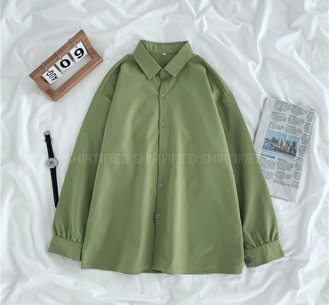 olive green Button Down Shirts