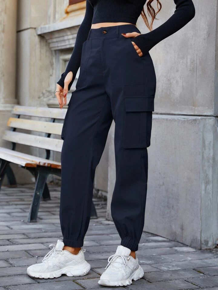 navy blue Cargo Pants