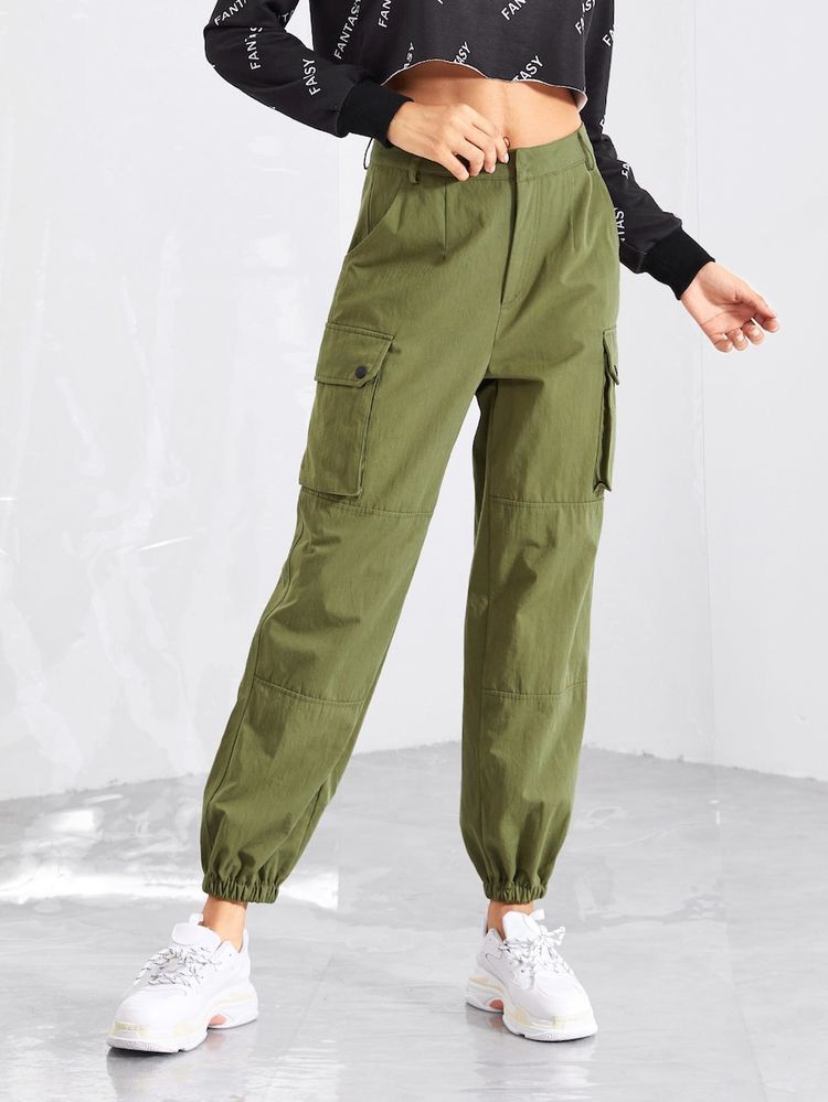 Olive Green Cargo Pants